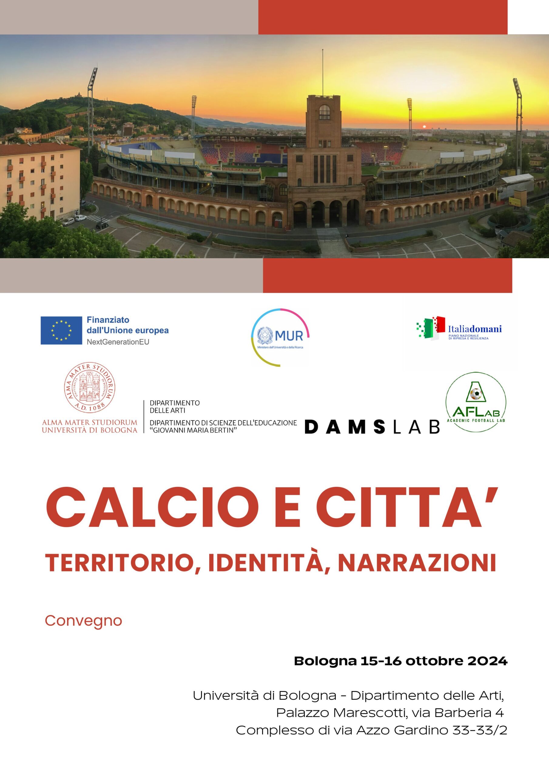 LOCANDINA CALCIO e CITTA' TERRITORIO IDENTITA' NARRAZIONI