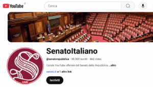 Senato YouTube